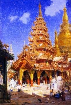 Shwe Dagon Pagoda, Burma Artwork by Colin Campbell Cooper