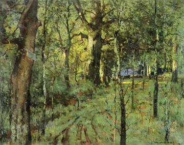 Forest Interior Artwork by William Wendt