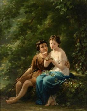 Woodland Idyll Artwork by Fritz Zuber-Buhler