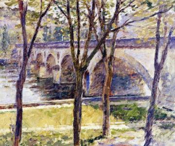 Bridge near Giverny Artwork by Theodore Robinson