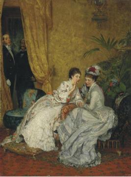 The Secret Artwork by Eugen Von Blaas