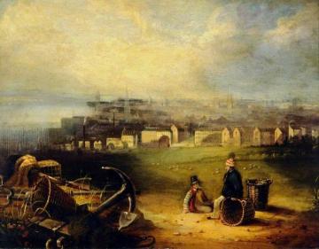 View of the City of Lyons, France Artwork by Richard Parkes Bonington