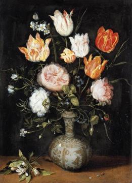 Still-life Of Flowers Artwork by Jan Brueghel the Younger