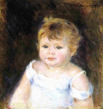 Portrait of an Infant Artwork by Pierre Auguste Renoir