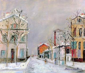 Rue De Faubourg Artwork by Maurice Utrillo