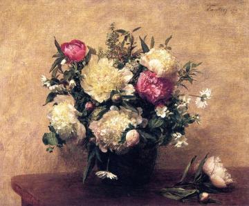 Vase of Peonies Artwork by Henri Fantin-Latour
