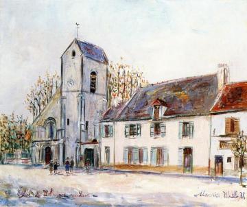 Church in Villennes-sur-Seine Artwork by Maurice Utrillo