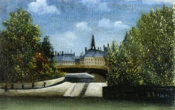 L'Ile de la Cite Artwork by Henri Rousseau