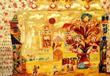 Cockerel Artwork by Natalia Goncharova