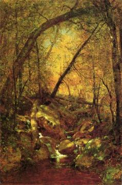 Sunshine on the Brook Artwork by Thomas Worthington Whittredge