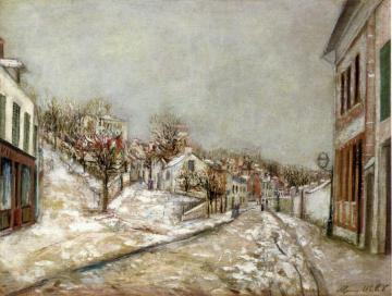 View of Pontoise Artwork by Maurice Utrillo