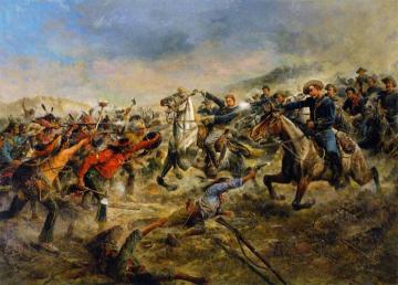 Charge Of The Seventh Cavalry Artwork by Frank Feller