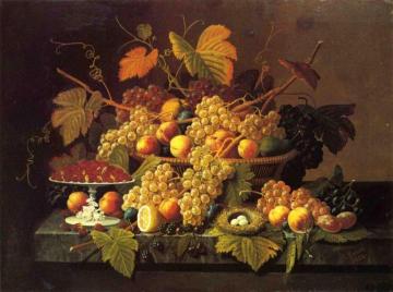 Still Life with Fruit Artwork by Severin Roesen