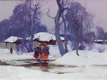 Winter Landscape Artwork by Stepan Kolesnikov