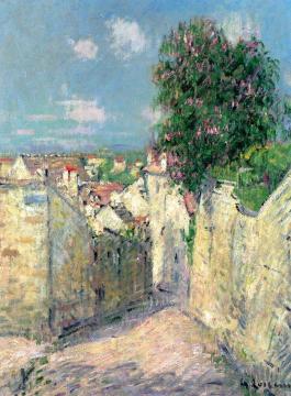 The Chestnut in the Prefecture, Pontoise Artwork by Gustave Loiseau