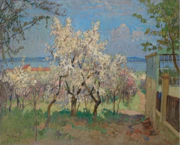 Trees In Bloom Artwork by Konstantin Gorbatov