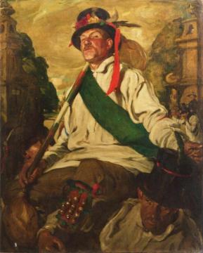 Chairing The Morris Dancer Artwork by Sir William Nicholson