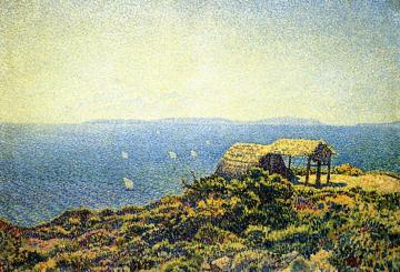 Ile du Levant, View from Cape Benat, Brittany Artwork by Theo van Rysselberghe
