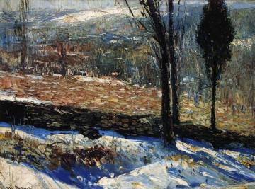 The Stone Fence Artwork by George Wesley Bellows