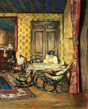 Interior with Rocking Chairs Artwork by Edouard Vuillard
