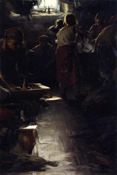 Laundresses Artwork by Abram Efimovich Arkhipov