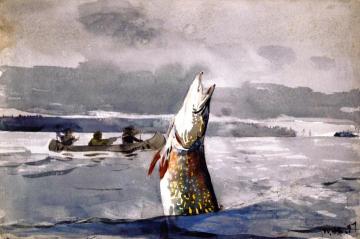 Pike, Lake St. John Artwork by Winslow Homer