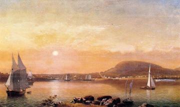 Camden Mountains and Harbor from the North Point of Negro Island Artwork by Fitz Hugh Lane