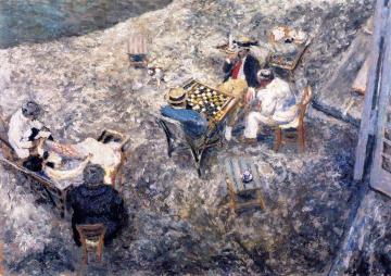 A Game of Draughts Artwork by Edouard Vuillard
