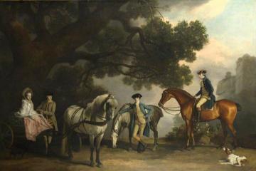 Mr Milbanke And Melbourne Families Artwork by George Stubbs