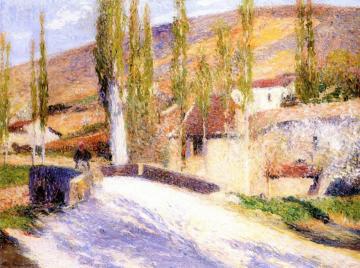 Sortie de la Bastide du Vert par le pont Artwork by Henri Martin