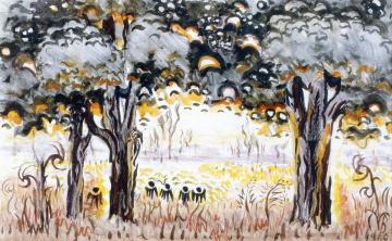 Sultry Vista Artwork by Charles Burchfield