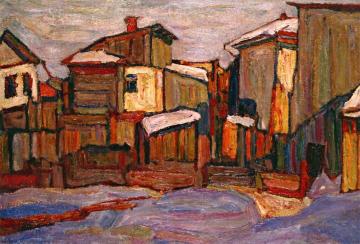 Winter, near Kiev Artwork by Abraham A. Manievich