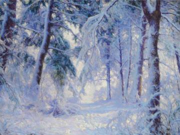 Winter Forest Artwork by Walter Launt Palmer