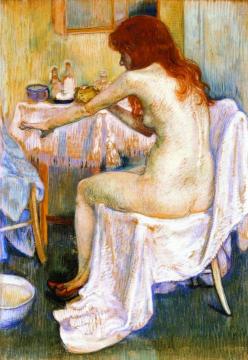 After the Bath Artwork by Theo van Rysselberghe