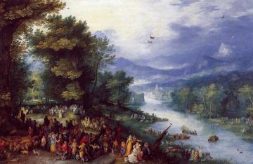 Landscape With The Young Tobie Artwork by Jan Bruegel the Elder