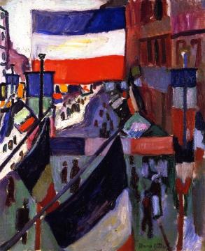 Street Decked With Flags Artwork by Raoul Dufy