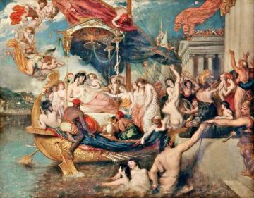Cleopatra's Arrival In Cilicia Artwork by William Etty