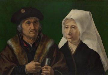 An Elderly Couple Artwork by Jan Gossaert (Called Mabuse)