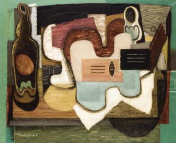 The Zither Artwork by Louis Marcoussis