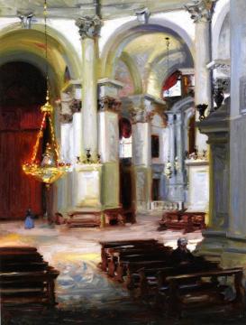 Interior, Santa Maria Della Salute Artwork by Francis Campbell Boileau Cadell