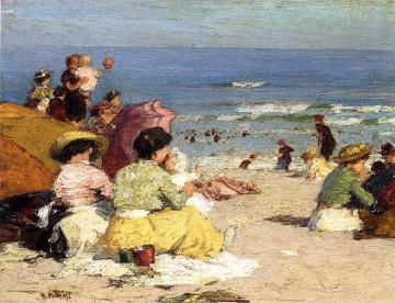 Beach Scene Artwork by Edward Potthast
