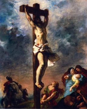 Christ on the Cross Artwork by Eugène Delacroix