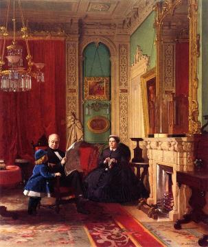 The Brown Family Artwork by Eastman Johnson