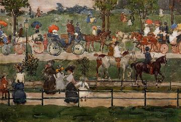 Central Park Artwork by Maurice Prendergast