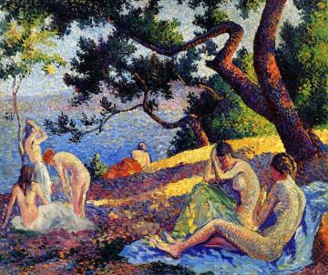 Bathers by the Sea Artwork by Maximilien Luce