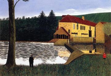 Fisherman By The River Artwork by Camille Bombois