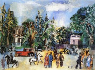 Paris, Port Dauphine Artwork by Jean Dufy