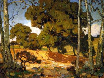Oaks and Sycamores, Irvine Ranch Artwork by William Wendt