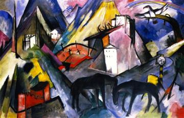 The Unfortunte Land of Tyrol Artwork by Franz Marc
