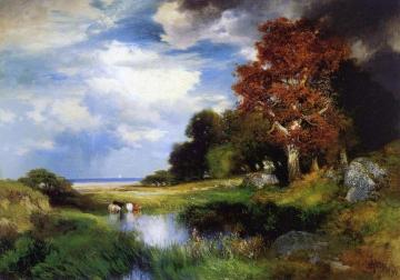 View of East Hampton Artwork by Thomas Moran